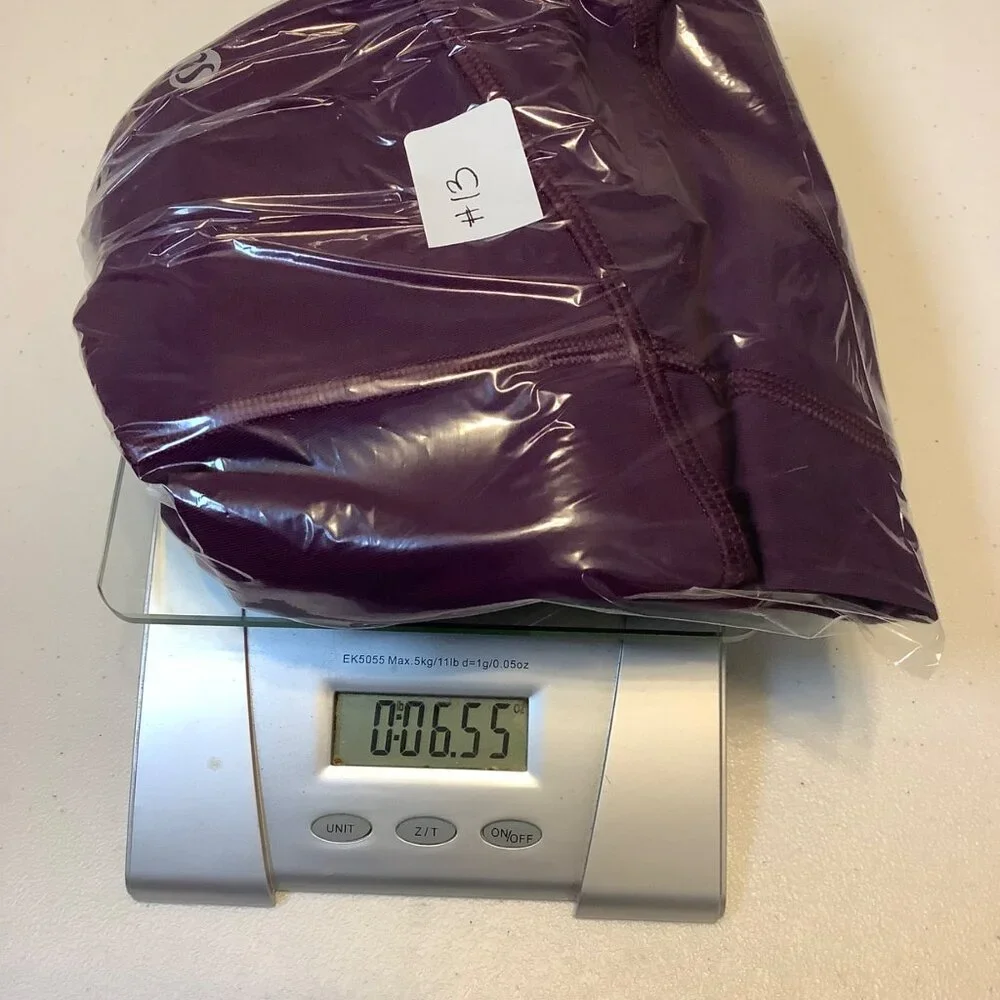 Lululemon Size 6 Dark Purple Mesh Panel Leggings 28" Inseam P30416 Workout Yoga - Picture 10 of 10